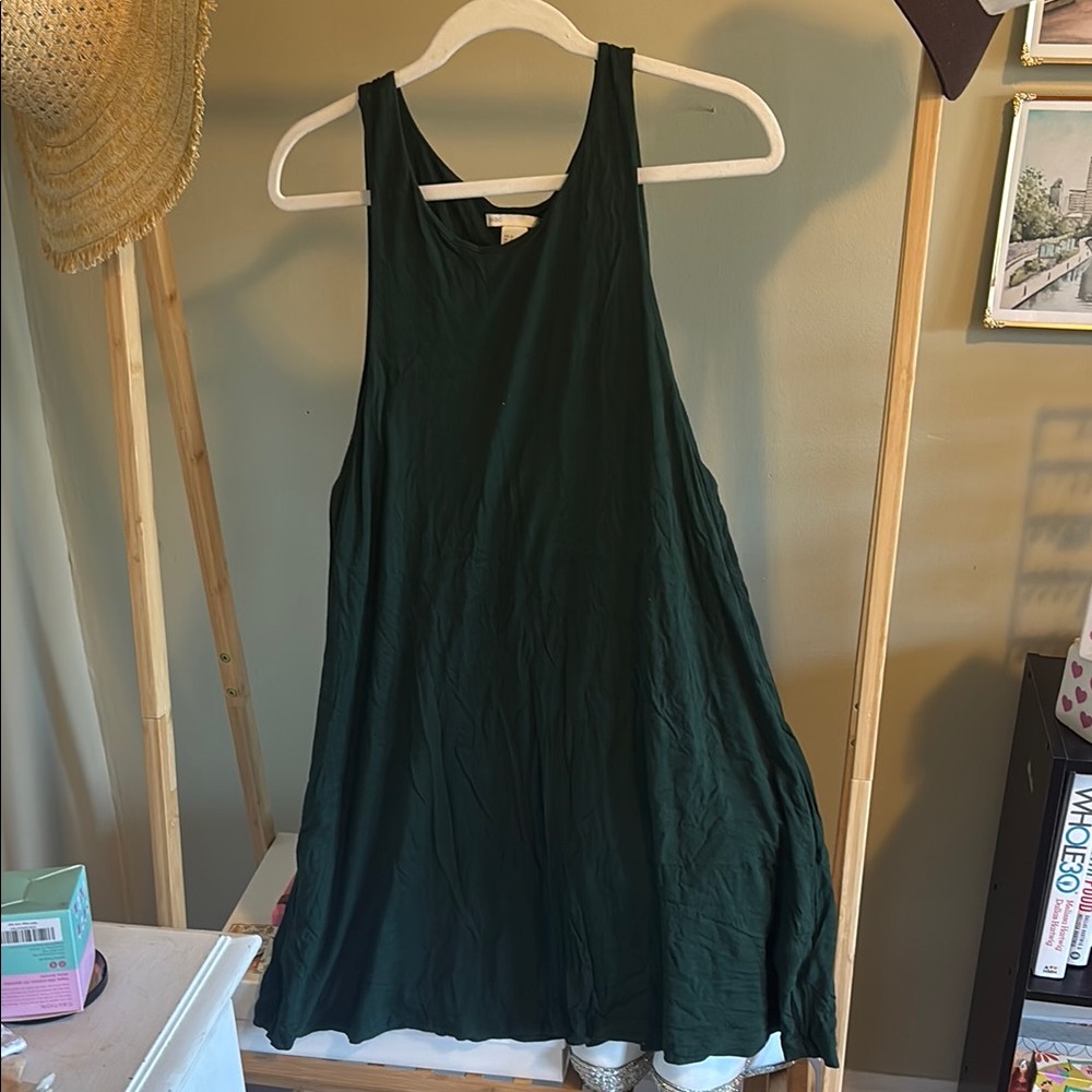 Dark Green Sleeveless Dress